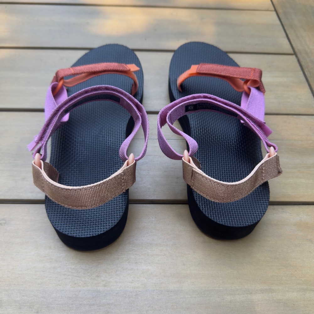 Teva Midform Universal Colorblock Sandals Purple Orange Womens 10 1090969 - Picture 3 of 7